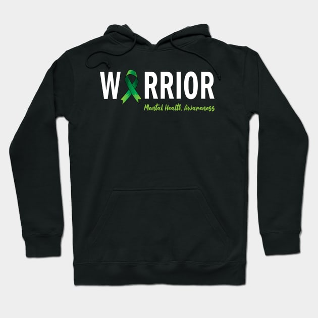 Mental Health Awareness Warrior Hoodie by ArticArtac